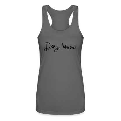 Dog Mom (Women’s Performance Racerback Tank Top) - charcoal