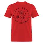 Keep Going Keep Growing T-Shirt - red
