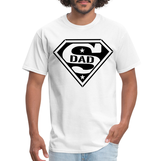 Super Dad T-Shirt (Customize) - white
