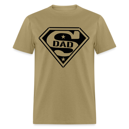 Super Dad T-Shirt (Customize) - khaki