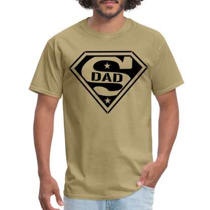 Super Dad T-Shirt (Customize) - khaki