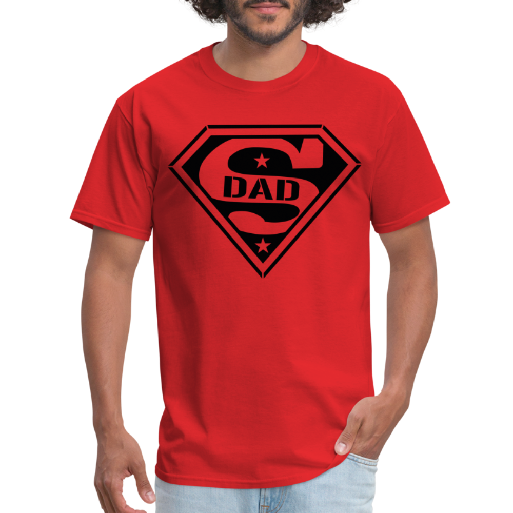 Super Dad T-Shirt (Customize) - red