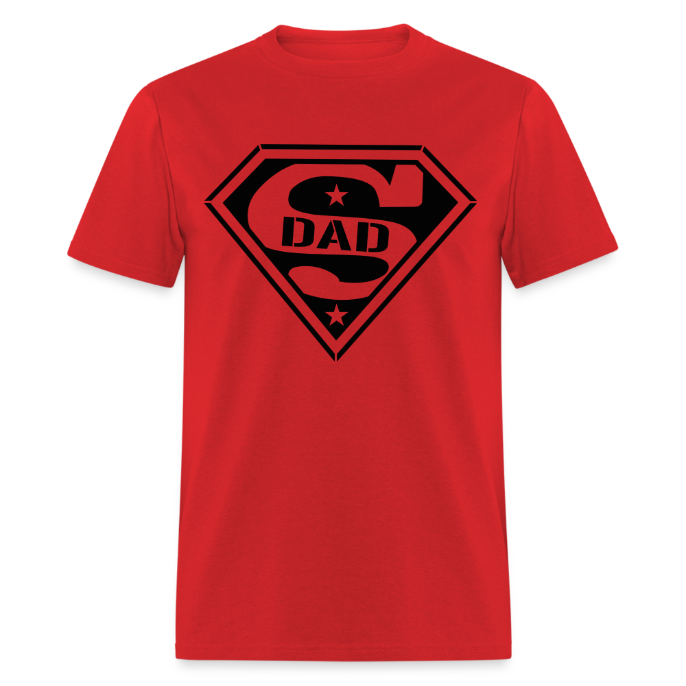 Super Dad T-Shirt (Customize) - red