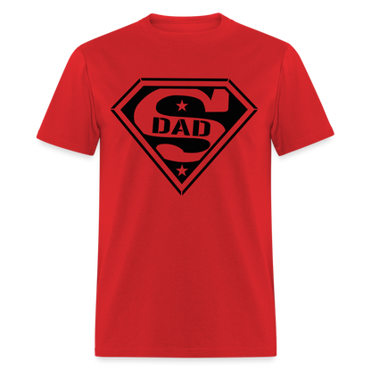 Super Dad T-Shirt (Customize) - red