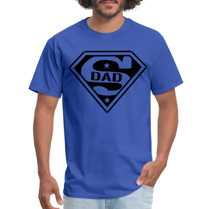 Super Dad T-Shirt (Customize) - royal blue
