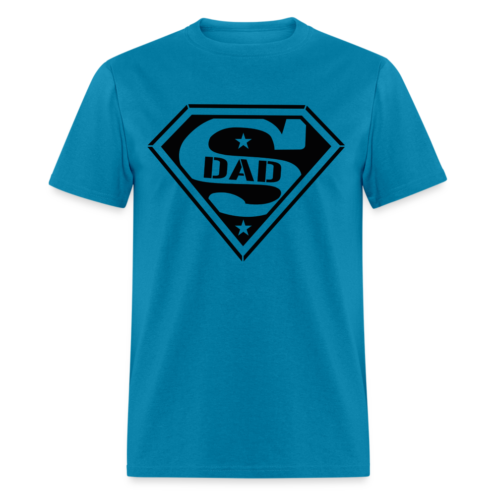 Super Dad T-Shirt (Customize) - turquoise