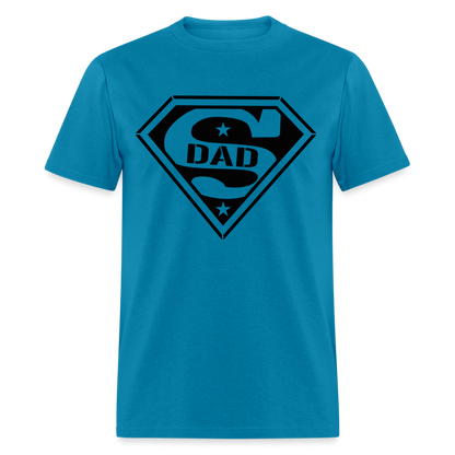 Super Dad T-Shirt (Customize) - turquoise