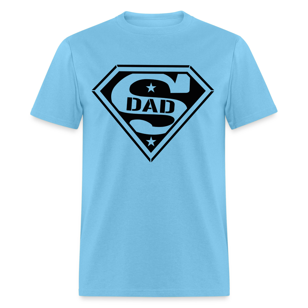 Super Dad T-Shirt (Customize) - aquatic blue