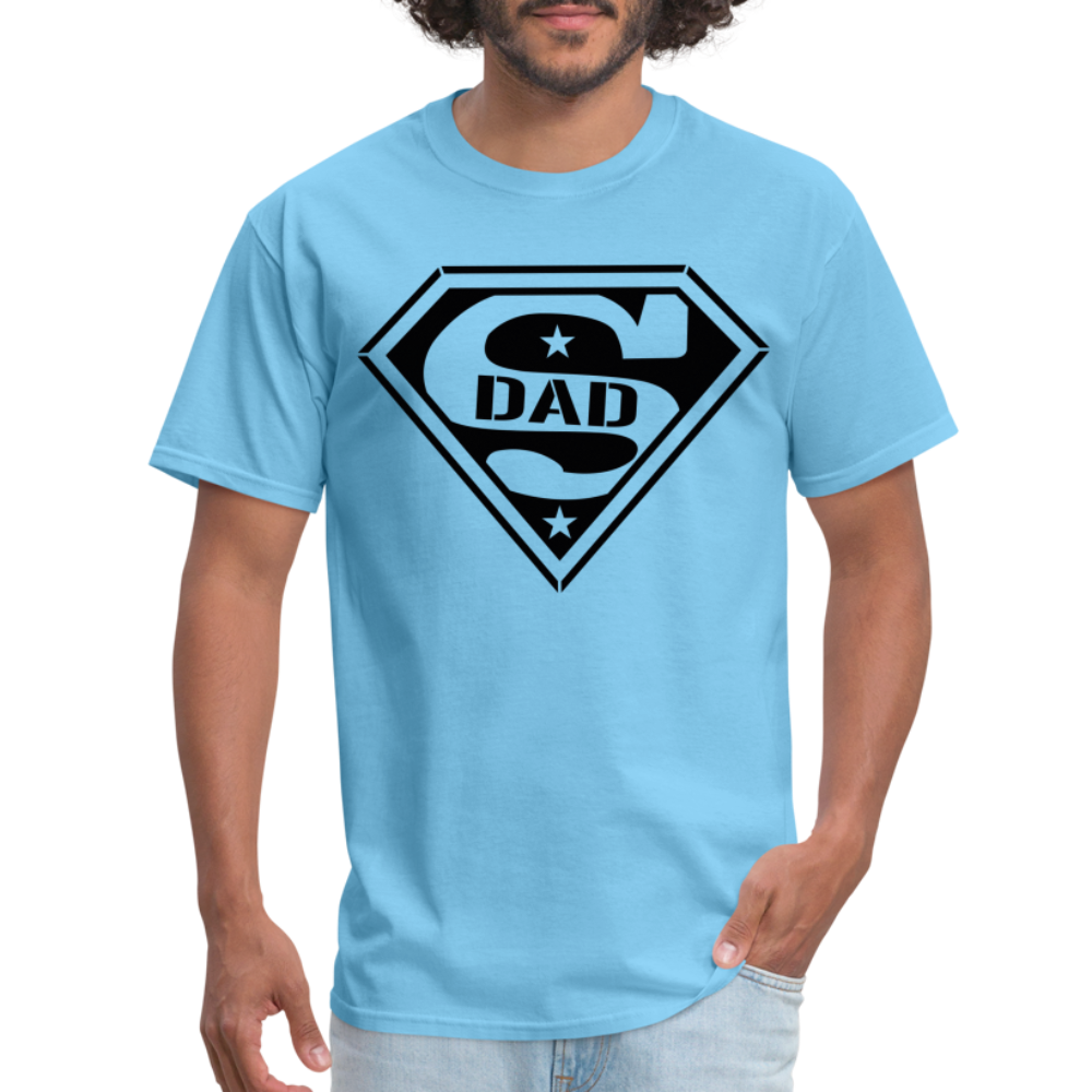 Super Dad T-Shirt (Customize) - aquatic blue