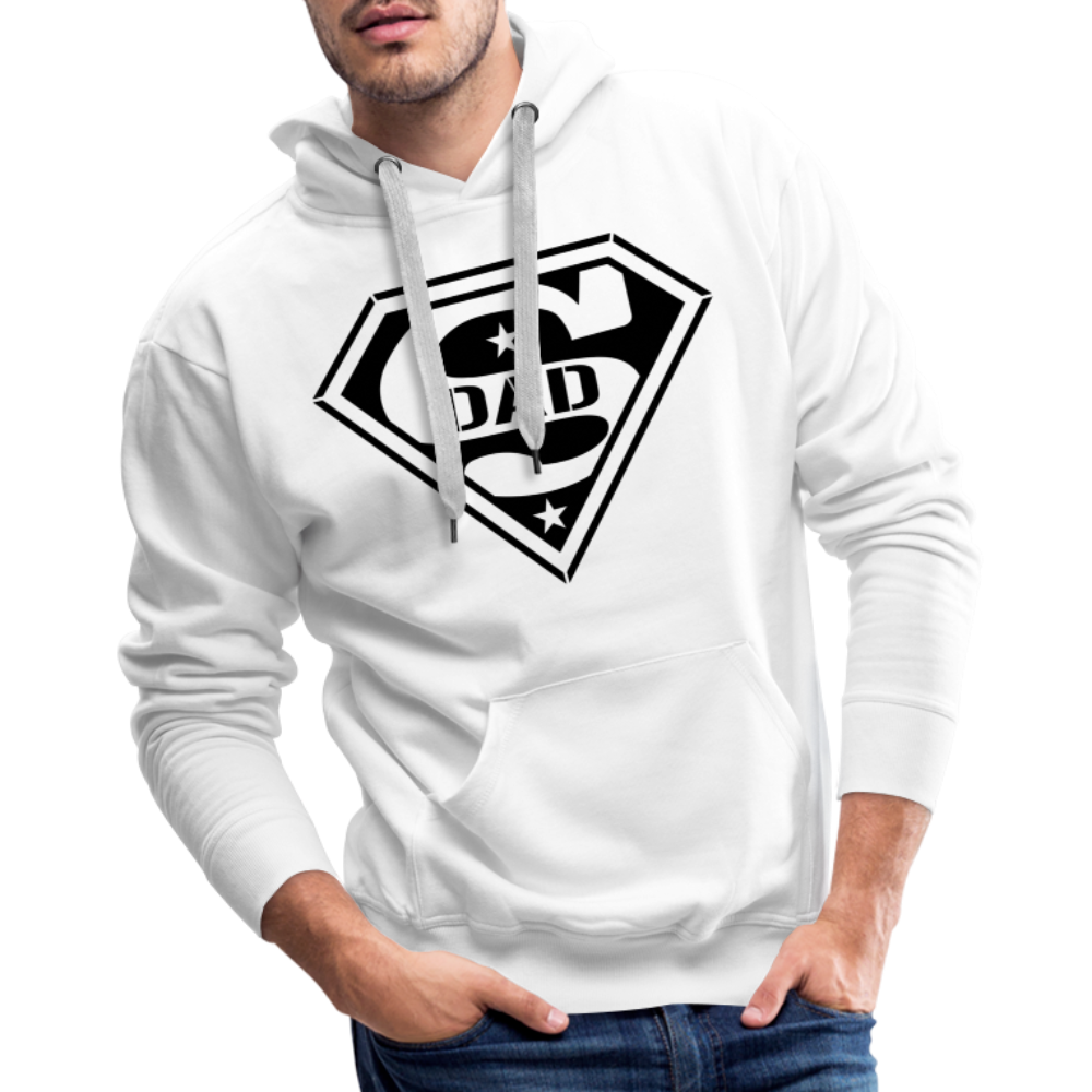Super Dad Men’s Premium Hoodie (Customize) - white