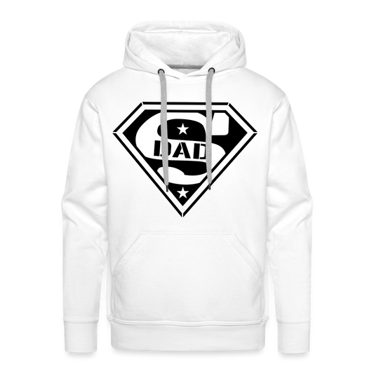 Super Dad Men’s Premium Hoodie (Customize) - white