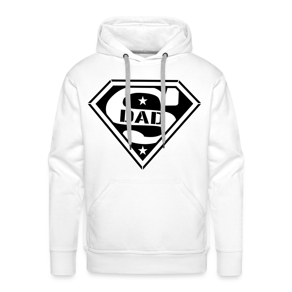 Super Dad Men’s Premium Hoodie (Customize) - white