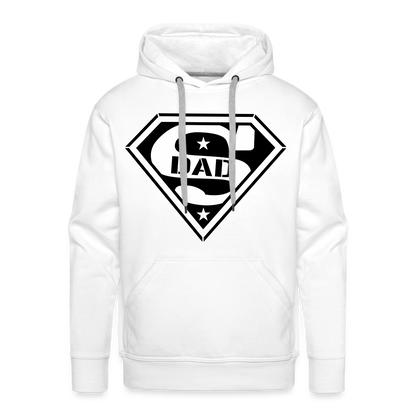 Super Dad Men’s Premium Hoodie (Customize) - white