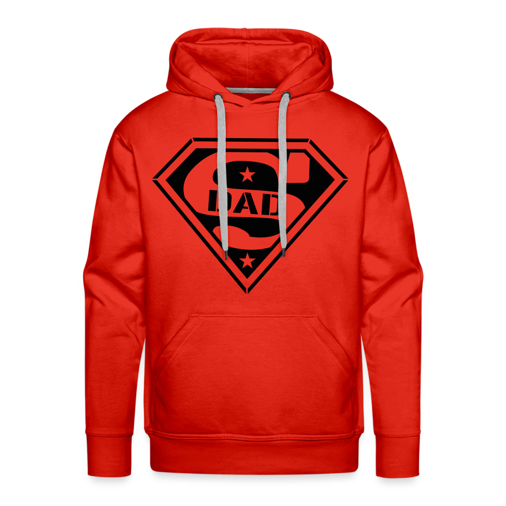 Super Dad Men’s Premium Hoodie (Customize) - red