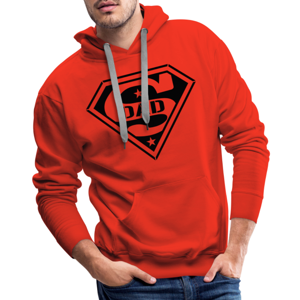 Super Dad Men’s Premium Hoodie (Customize) - red