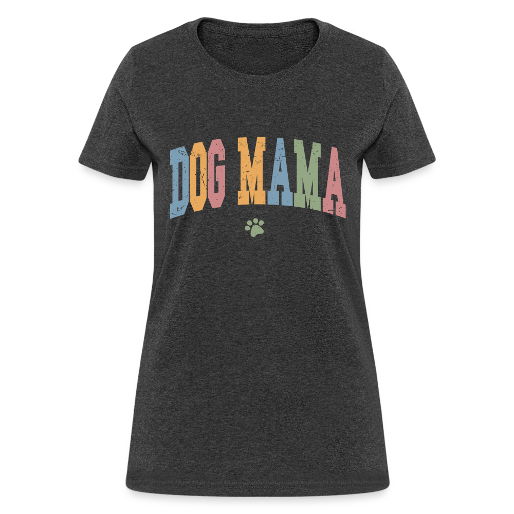 Dog Mama T-Shirt - heather black