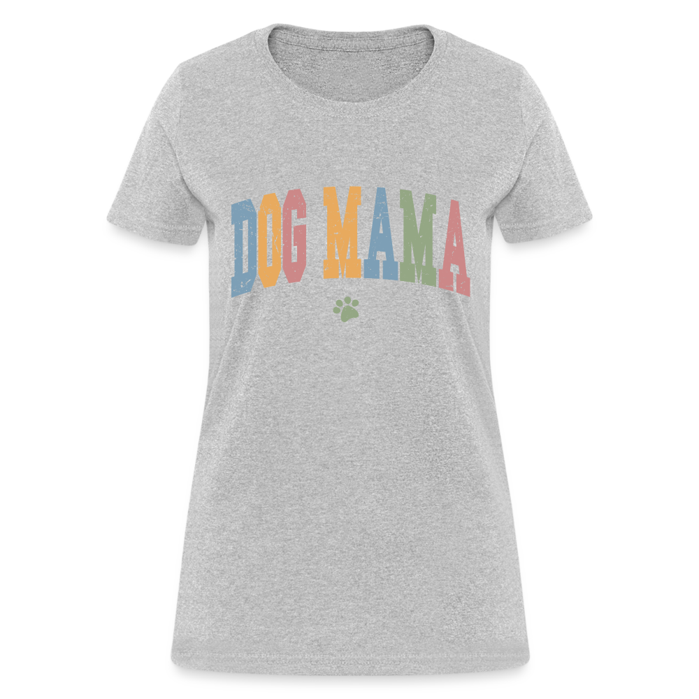 Dog Mama T-Shirt - heather gray