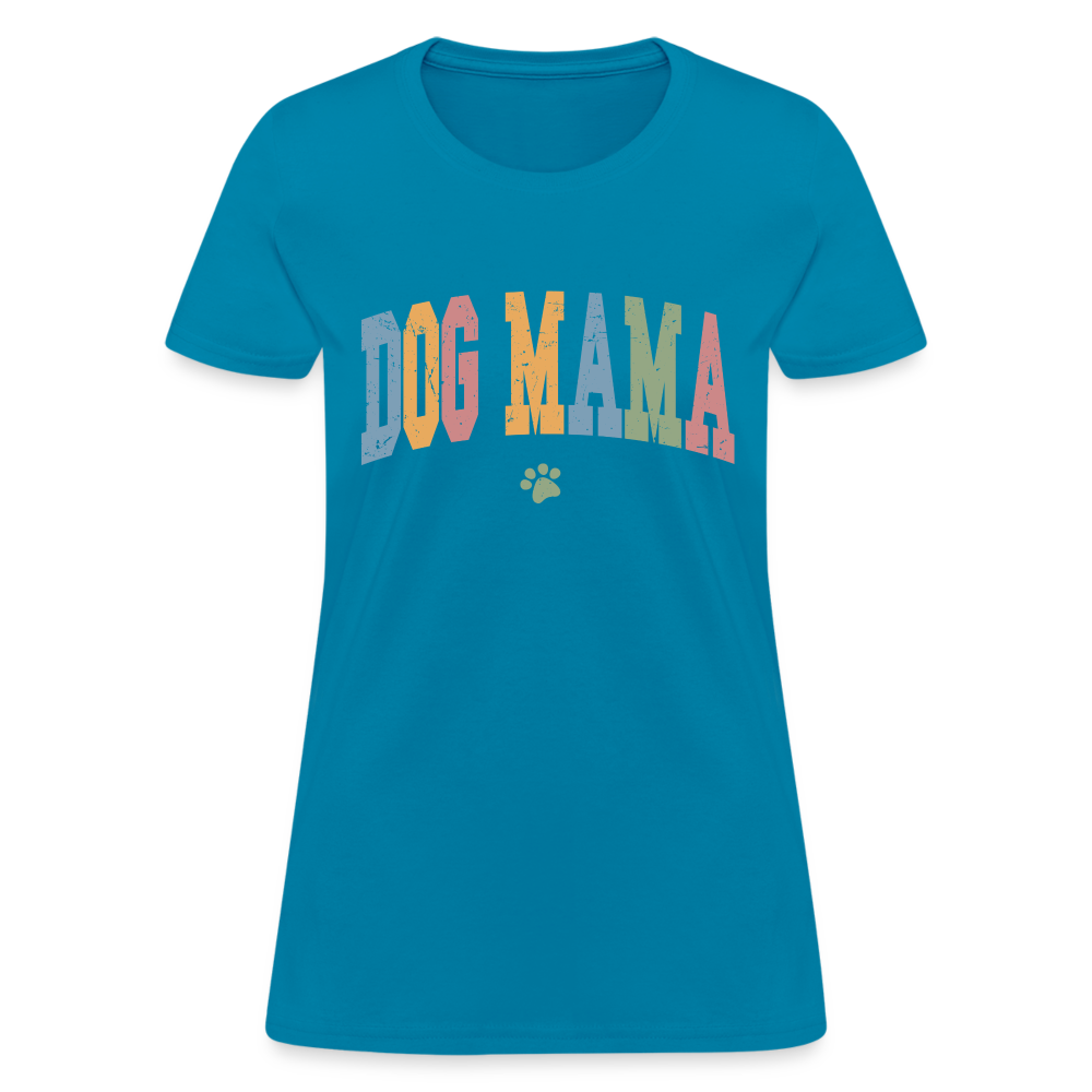 Dog Mama T-Shirt - turquoise