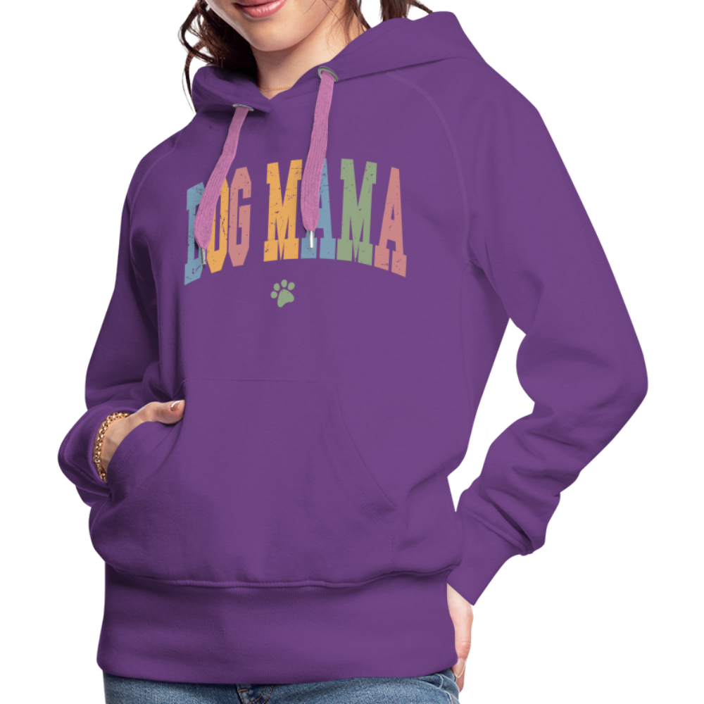 Dog Mama : Women’s Premium Hoodie - purple 