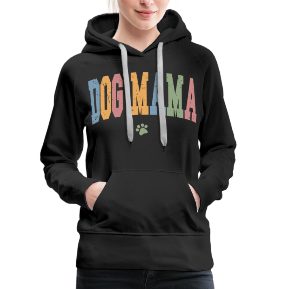 Dog Mama : Women’s Premium Hoodie - black