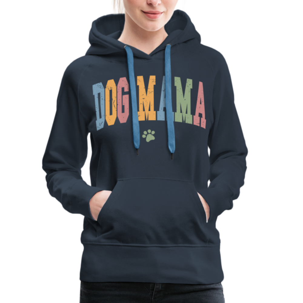 Dog Mama : Women’s Premium Hoodie - navy