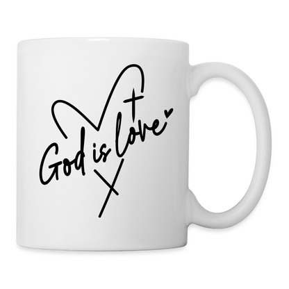 God is Love Coffee Mug - white