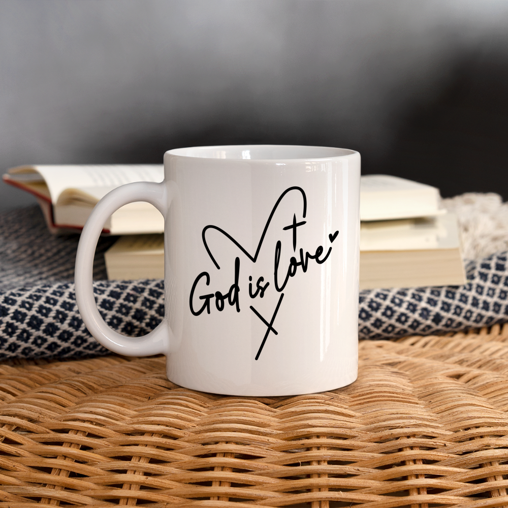 God is Love Coffee Mug - white