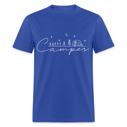 Happy Camper T-Shirt - royal blue