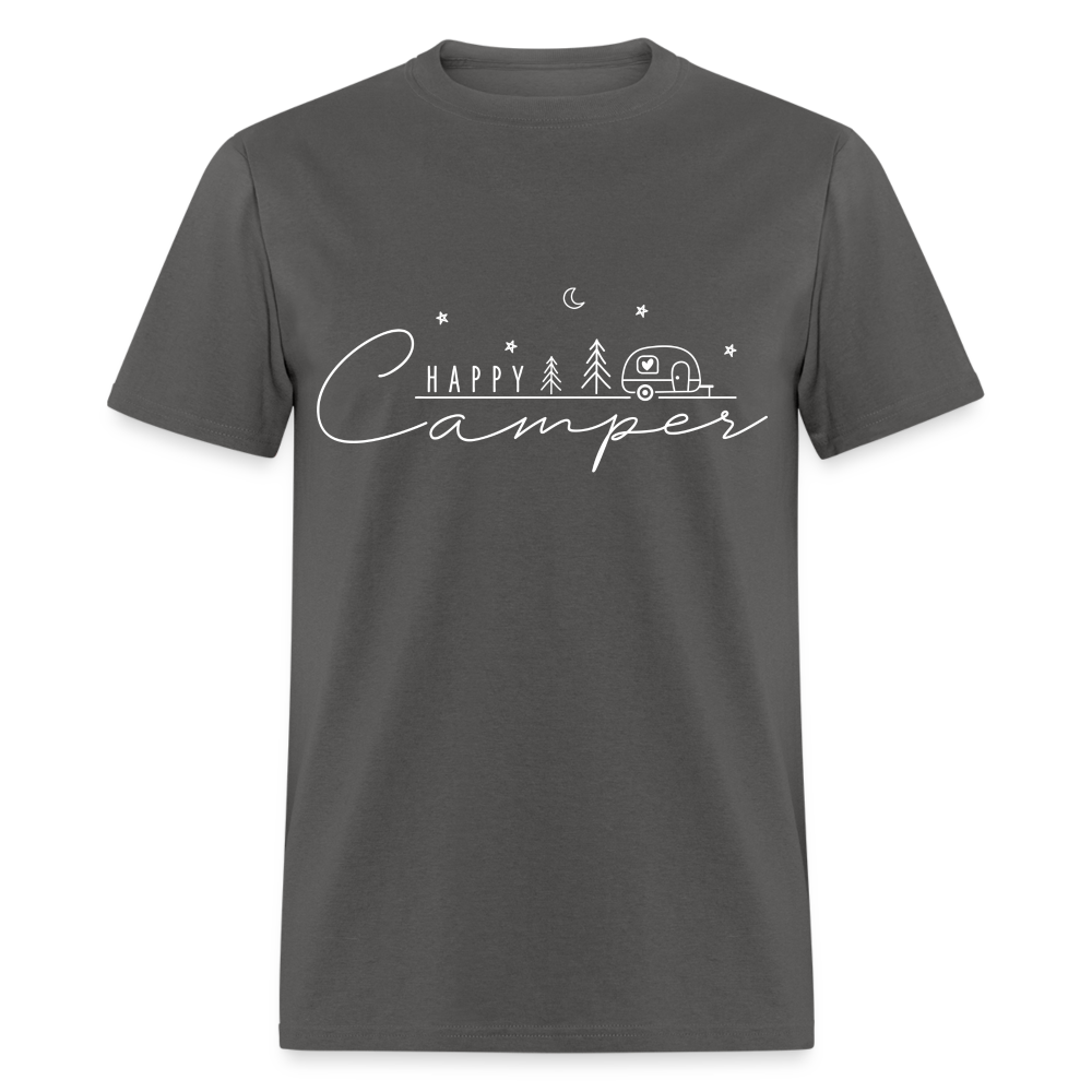 Happy Camper T-Shirt - charcoal