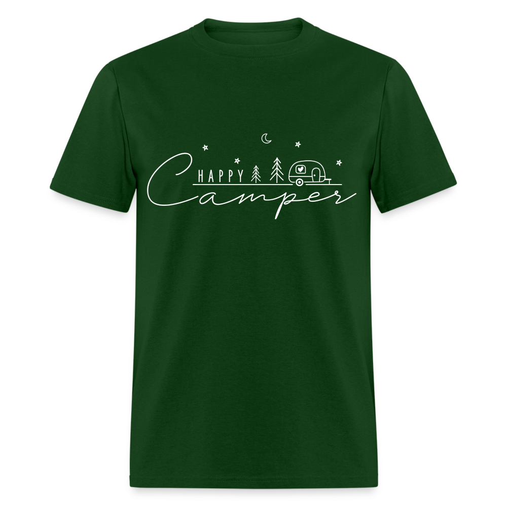 Happy Camper T-Shirt - forest green