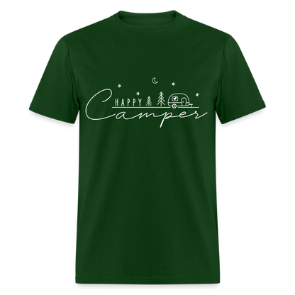 Happy Camper T-Shirt - forest green