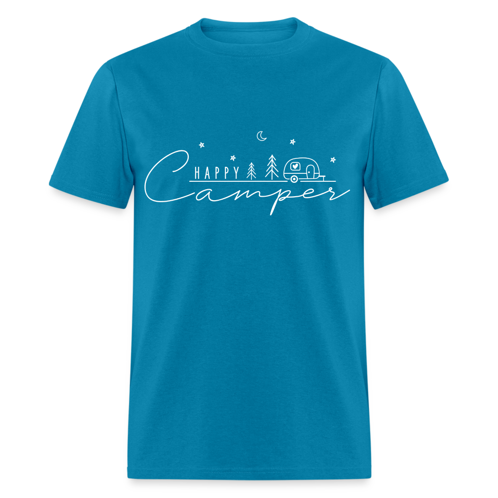 Happy Camper T-Shirt - turquoise