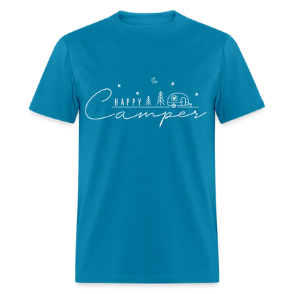 Happy Camper T-Shirt - turquoise