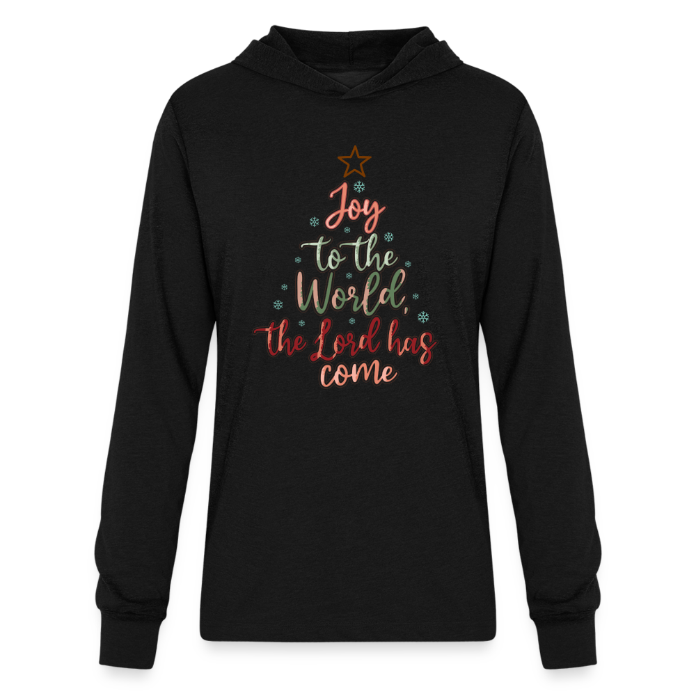 Joy To The World The Lord Has Come : Long Sleeve Hoodie Shirt - black