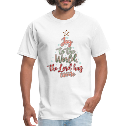 Joy To The World The Lord Has Come T-Shirt - white