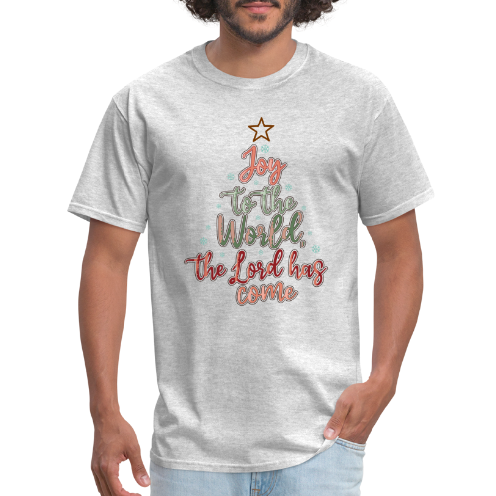 Joy To The World The Lord Has Come T-Shirt - heather gray