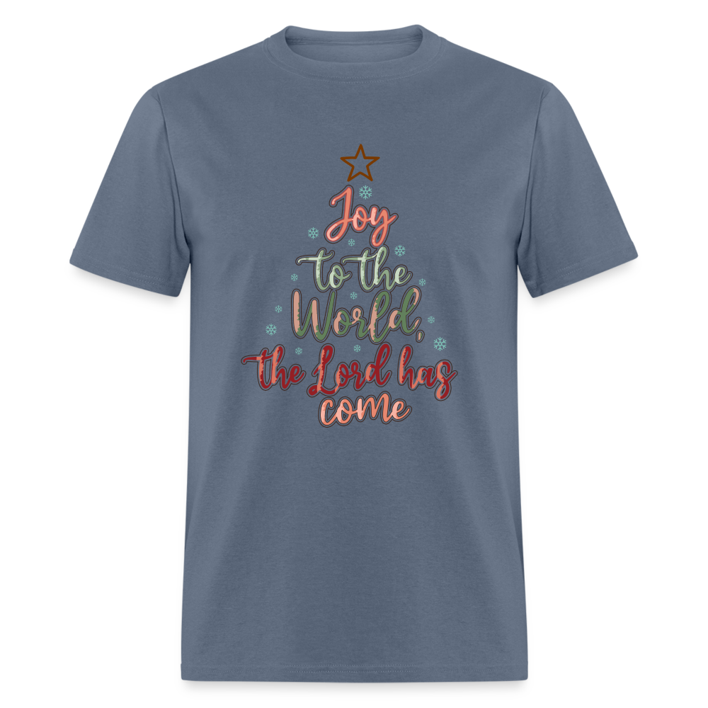 Joy To The World The Lord Has Come T-Shirt - denim