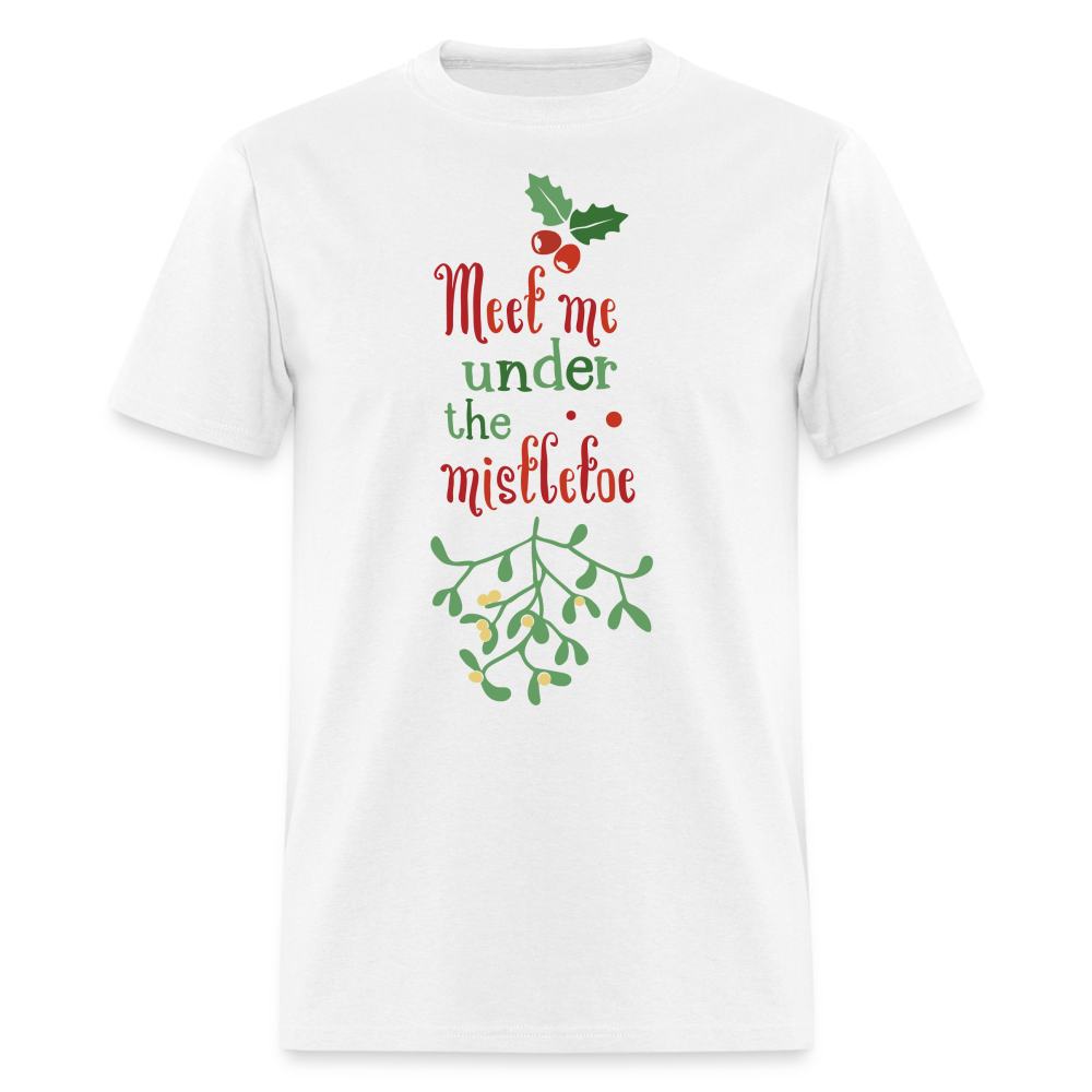 Meet Me Under The Mistletoe T-Shirt - white