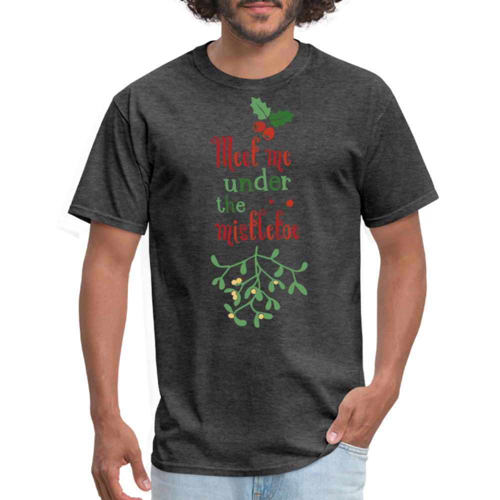 Meet Me Under The Mistletoe T-Shirt - heather black