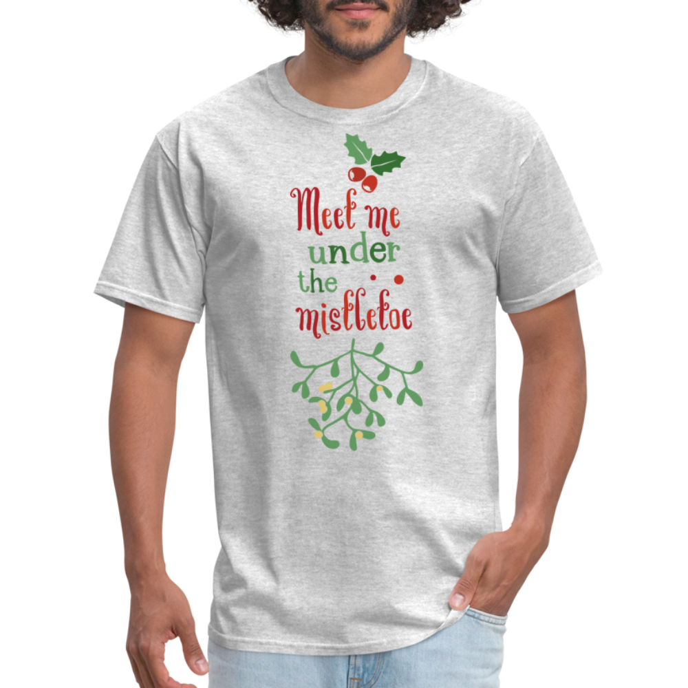 Meet Me Under The Mistletoe T-Shirt - heather gray