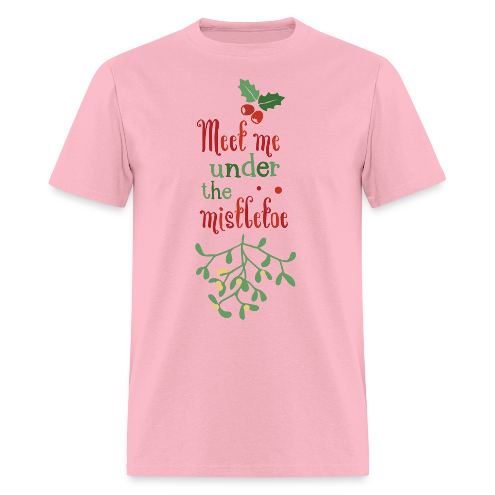 Meet Me Under The Mistletoe T-Shirt - pink