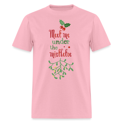 Meet Me Under The Mistletoe T-Shirt - pink