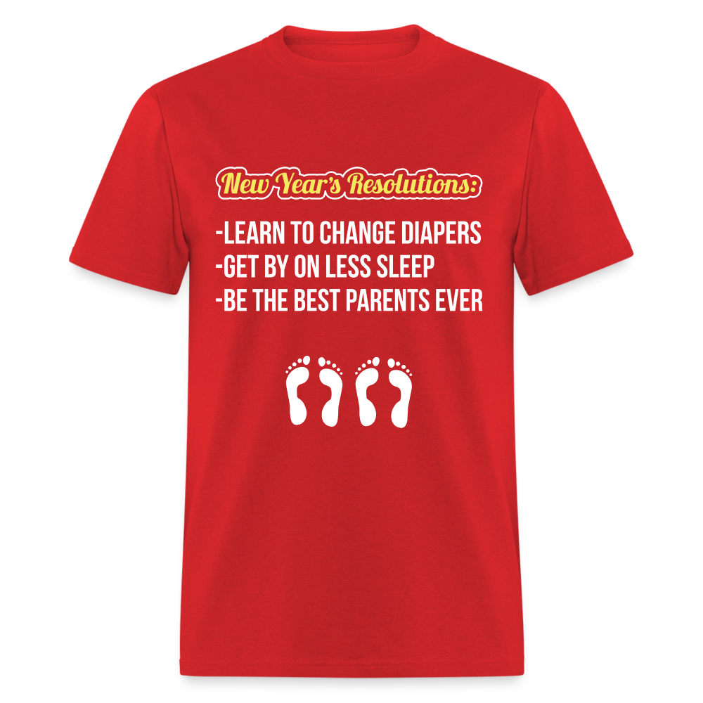 New Year's Resolution T-Shirt (Parents) - red