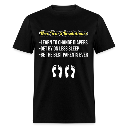 New Year's Resolution T-Shirt (Parents) - black