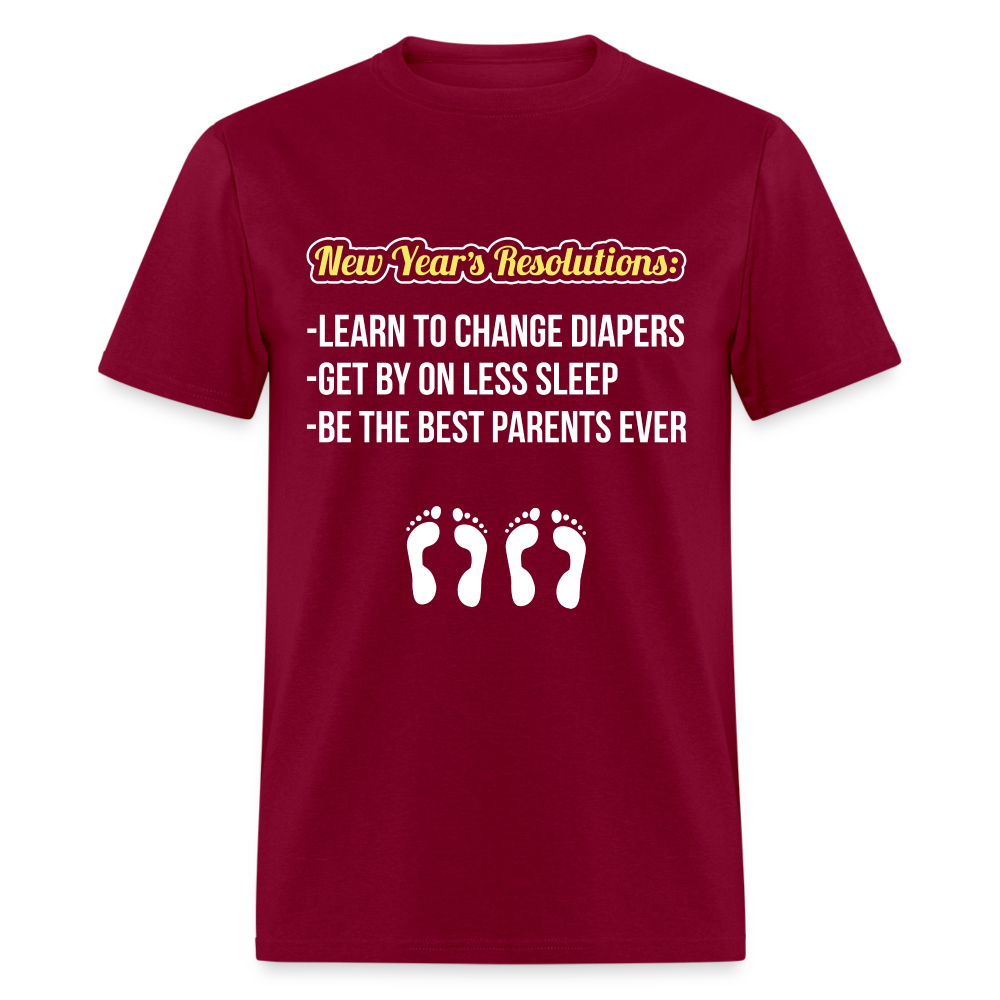 New Year's Resolution T-Shirt (Parents) - burgundy