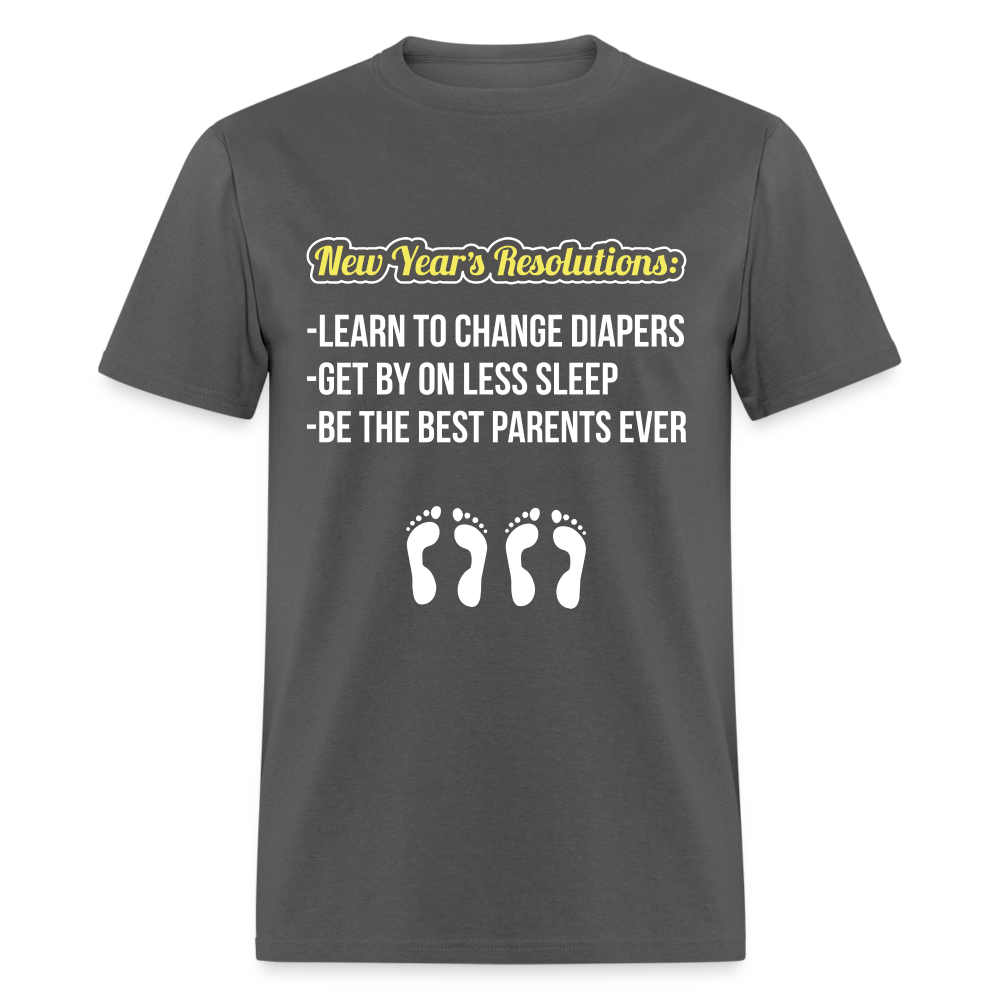 New Year's Resolution T-Shirt (Parents) - charcoal