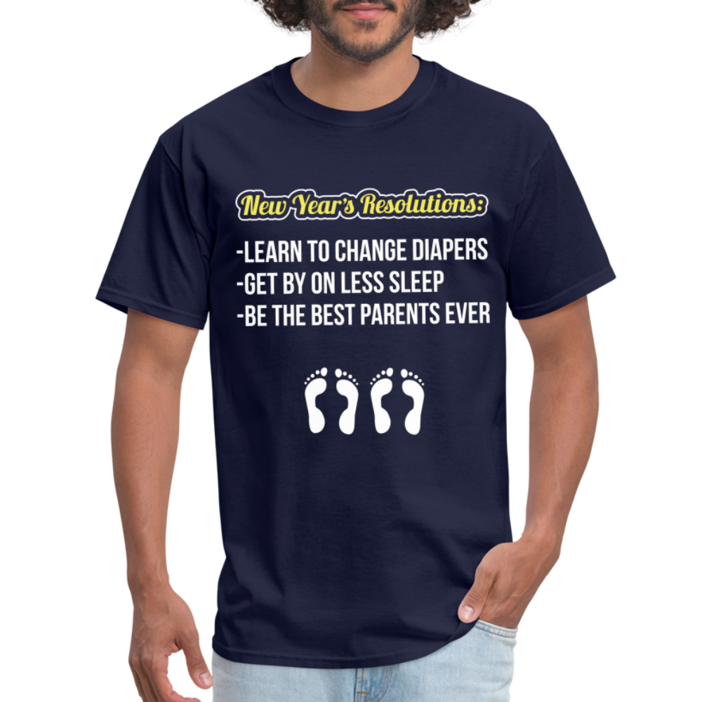 New Year's Resolution T-Shirt (Parents) - navy