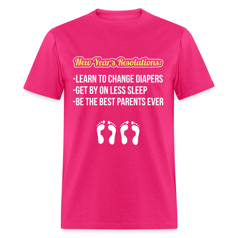 New Year's Resolution T-Shirt (Parents) - fuchsia