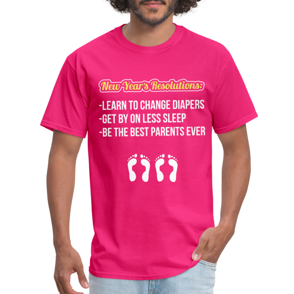 New Year's Resolution T-Shirt (Parents) - fuchsia