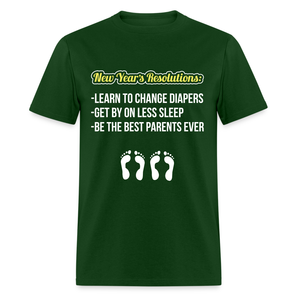 New Year's Resolution T-Shirt (Parents) - forest green